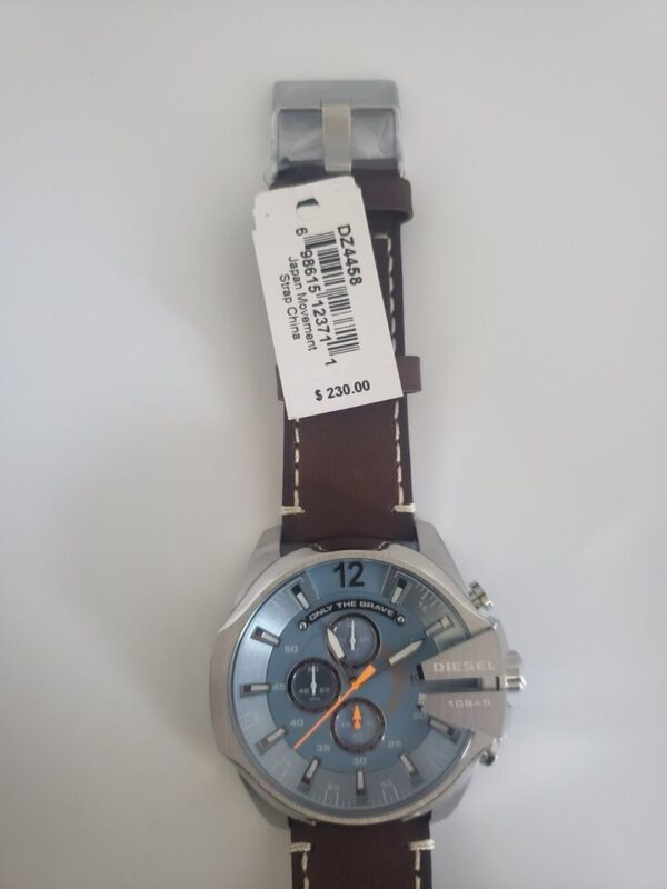 Artículo 901-08-05249-Reloj Diesel Mega Chief Cronógrafo de Cuero Marrón para Hombre - Imagen 6