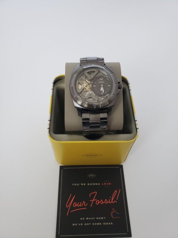 Artículo 901-08-05247- FOSSIL Reloj Para Hombre Con Esfera Gris y Correa de Acero Gris Ahumado - Imagen 3